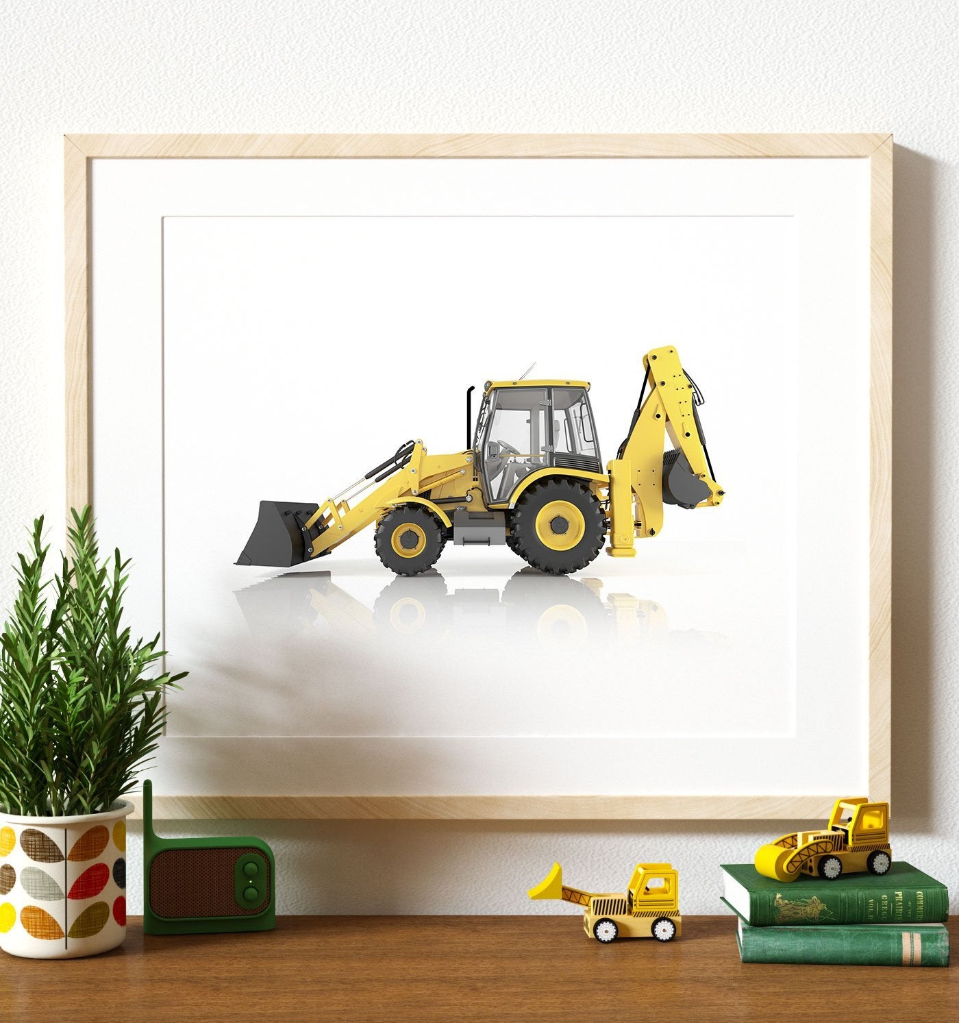 Backhoe Printable Art ndhflof